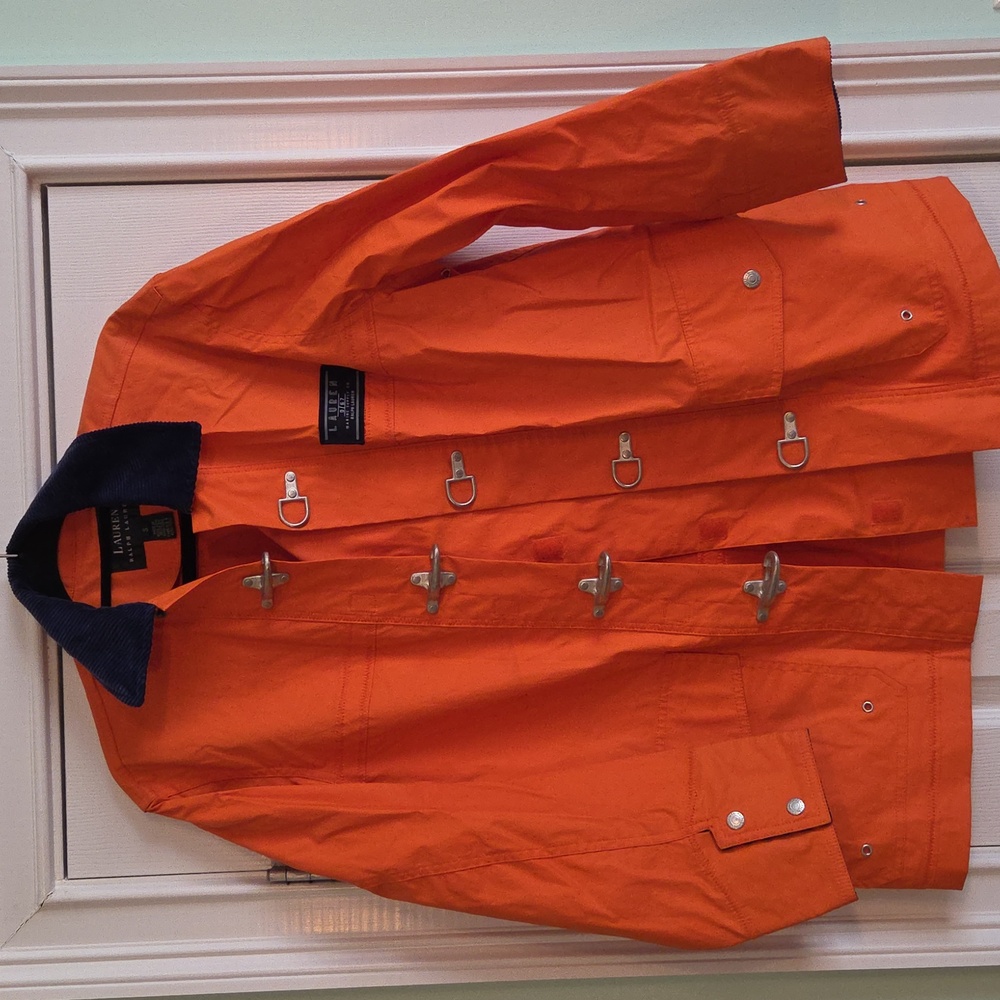 Orange raincoat